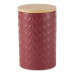 DII Barn Red Matte Retro Vine Texture Ceramic Canister (Set of 3)