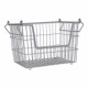DII Metal Basket, Cool Gray Rectangle Medium 13x11x9