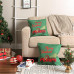 DII Merry Christmas Truck Embroidered Pillow Cover 18x18 inch, 2 Piece