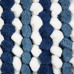 DII Blue Striped Microfiber Bath Mat