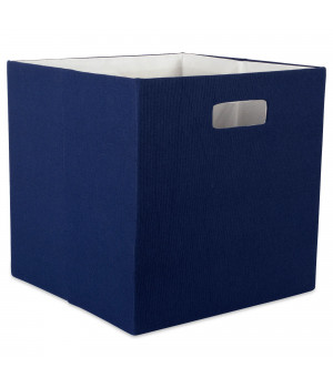 DII Polyester Cube Solid Nautical Blue Square