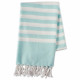 DII Aqua 1 Inch Stripe Fouta Towel