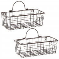 DII Wire Wall Basket(Set of 2) Small Bronze