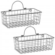 DII Wire Wall Basket(Set of 2) Small Grey