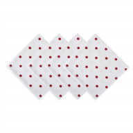 DII Polka Dot Napkin(Set of 4) White/Red