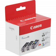 Canon (PGI-35/CLI-36) Black/Color Ink Combo Pack (Includes 2 of OEM# 1509B002 1 of OEM# 1511B002)