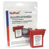 NuPost Non-OEM New Build Red Postage Meter Ink Cartridge (Alternative for Pitney Bowes 797-0 797-M 797-Q) (800 Yield)