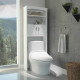Cruze 1-Drawer 2-Shelf Over The Toilet Cabinet White
