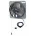 iLiving 12 inch Shutter Exhaust Attic Garage Grow Fan, Ventilation fan with 3 Speed Thermostat 6 Foot Long 3 Plugs Cord