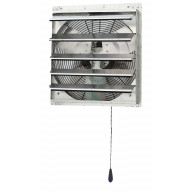 iLiving 18 inch Shutter Exhaust Attic Garage Grow Fan, Ventilation fan with 3 Speed Thermostat 6 Foot Long 3 Plugs Cord