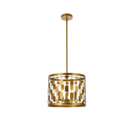 Levante 3 lights pendant in brass