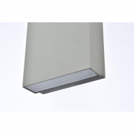 Raine Integrated LED wall sconce in silver