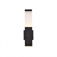Raine Integrated LED wall sconce in black