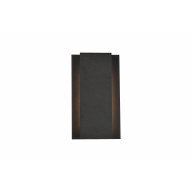 Raine Integrated LED wall sconce in black