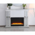 Raiden 47 inch LED mirrored mantle with crystal fireplace