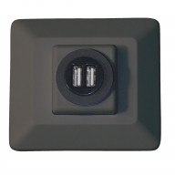 Diamond Group by Valterra DG61030VP Decor USB Charging Station - Black