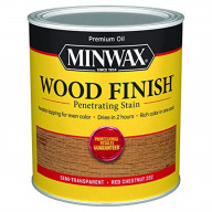 1269935 MINWAX STAIN RDCHSTNUTQT Minwax Wood Finish Semi-Transparent Red Chestnut Oil-Based Penetrating Wood Stain 1 qt