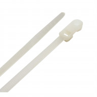 CABLETIE W/MNT 8""50#WHT (Pack of 1)