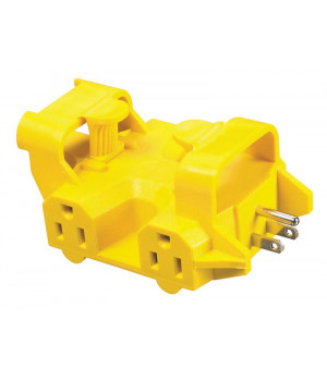 ADAPTR 5OUTLT YELLOW UL (Pack of 1)