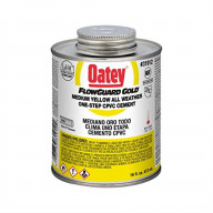 4095881 CEMENT FLOWGUARD 16OZ Oatey FlowGuard Gold All Weather One-Step Yellow Cement For CPVC 16 oz