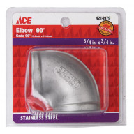 FEMALE ELBOW 90 3/4" SS (Pack of 1)