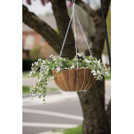 PLANTER HANG W/LINR14"WH (Pack of 1)