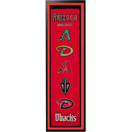 Arizona Diamondbacks Logo History Felt Banner 14 x 37