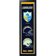 Los Angeles Chargers Logo History Felt Banner 14 x 37