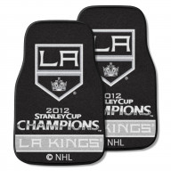 Los Angeles Kings 2012 NHL Stanley Cup Champions Front Carpet Car Mat Set - 2 Pieces