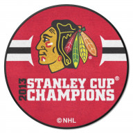 Chicago Blackhawks 2013 NHL Stanley Cup Champions Hockey Puck Rug - 27in. Diameter