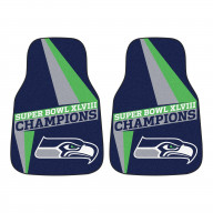 Seattle Seahawks 2014 Super Bowl XLVIII Champions Front Carpet Car Mat Set - 2 Pieces