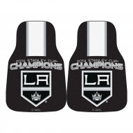 Los Angeles Kings 2014 NHL Stanley Cup Champions Front Carpet Car Mat Set - 2 Pieces