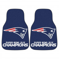 New England Patriots 2015 Super Bowl XLIX Champions Front Carpet Car Mat Set - 2 Pieces