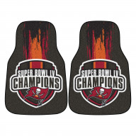Tampa Bay Buccaneers 2021 Super Bowl LV Champions Front Carpet Car Mat Set - 2 Pieces
