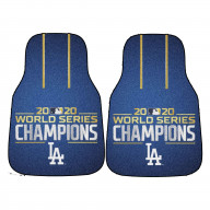 Los Angeles Dodgers 2020 World Series Champions Front Carpet Car Mat Set - 2 Pieces