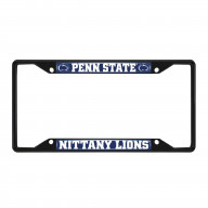 Penn State Nittany Lions Metal License Plate Frame Black Finish