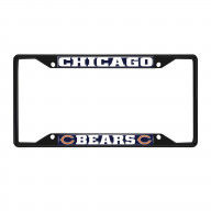 Chicago Bears Metal License Plate Frame Black Finish