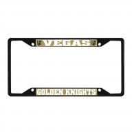 Vegas Golden Knights Metal License Plate Frame Black Finish