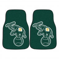 Oakland Athletics Front Carpet Car Mat Set - 2 Pieces - Elephant Alternate Logo