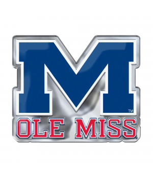 Fanmats, University of Mississippi (Ole Miss) Embossed Color Emblem 2