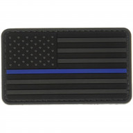 5ive Star Gear US Flag Morale Patch with Blue Stripe, Black/Blue, One Size