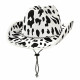 Beistle Adult Size Cow Print, White/Black-for Western Theme, Wild West Party, Cowboy Hat