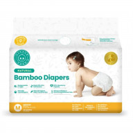 Little Toes Natural Disposable Bamboo Diapers, Medium (Pack of 36)
