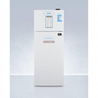 General purpose refrigerator-freezer with digital controls, internal fan, alarm/thermometer, and 2-8C refrigerator section