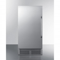 ADA compliant NSF-listed auto defrost clear icemaker with internal pump for built-in or freestanding use under counters