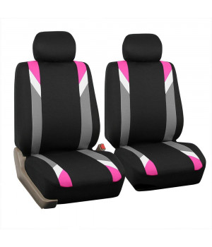 Modernistic Flat Cloth Bucket Seat Covers - PINK