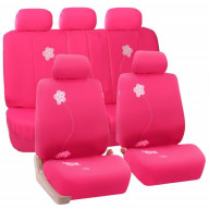 Floral Design Car Seat Covers - PINK