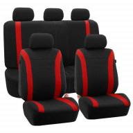 Cosmopolitan Flat Cloth Seat Covers - RED
