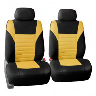 3D Air Mesh Fabric Car Seat Covers - YELLOW