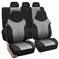 Supreme Twill Seat Covers - GRAYBLACK